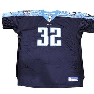 Authentic NFL JERSEY wht light blue and navy  Tenn. Titans P. Jones  personal